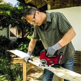 Resim CetKing Akülü Dekupaj Testere Te-Js 18/80 Li-Solo Power X-Change (18 V, Maks. 80 mm Kesim Derinliği, 4 Kademeli Sarkaç Koruması, Toz Emiş Adaptörü, Paralellik Mesnedi, LED Işık) - 4321200 