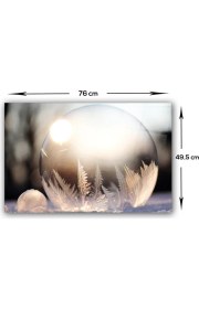 Resim Decorita Kış Küresi Desenli | Cam Ocak Arkası Koruyucu | 49.5cm x 76cm 