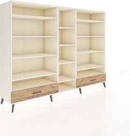 Resim Hyperion Dolap 14 Raflı 2 Çekmeceli 220x44x163 Aytaşı-aytaşı/çam Aytası/atlas Çam - Aytası 