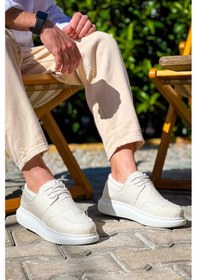 Resim Kb-042 Kuback Bağcıklı Beyaz Günlük Erkek Ayakkabı Göründüğü Gibi 