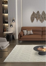 Resim Hasır 620 Gri Halı Bohem Mutfak Halısı Koridor Halısı İnce Halı Kilim Kesme Halı Yolluk Balkon Halı 