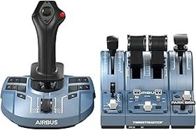 Resim Thrustmaster TCA Captain Pack X Airbus Edition, Airbus yan çubuğu ve itme kolu kadranının ergonomik kopyası, Xbox Series X|S ve PC için resmi lisanslı 