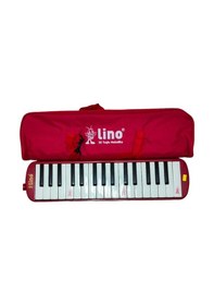 Resim 32 Tuşlu Melodika Kırmızı Çok Renkli 