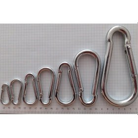 Resim Geçmeli Yapış Kanca Karabina Yaylı 10 Mm - 10 Cm 