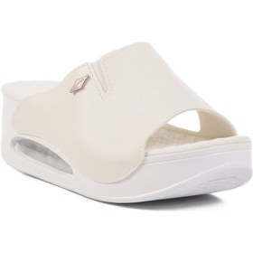 Resim Aspor Beyaz Kadın Dolgu Topuk Terlik Çok Renkli 