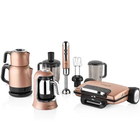 Resim Korkmaz A1817 Rosagold 14 Parça Elektro Set Çeyiz Paketi 