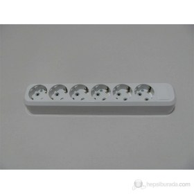 Resim Altılı Topraklı Grup Priz Kablosuz 