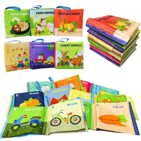 Resim Weiff 1 Paket Yumuşak Bez Kitap, Renkli Bebek Banyosu Kitabı, Eğitici Bebek Oyuncağı, Çoklu Temalar, Dayanıklı Malzeme, Erken Öğrenme ve Oyun İçin 