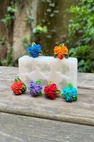 Resim Rufus Concept Gül Mini Altılı Silikon Mum Kalıbı 