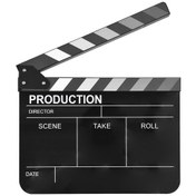 Resim Hangfox Siyah Akrilik Sinema Klap Tahtası - İngilizce Model 2 - 30x24.5cm - Ahşap Birleşik 