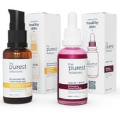 Resim The purest solutions cilt tonu eşitsizliği gidermeye yardımcı ve canlandırıcı bakım seti 