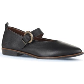 Resim Bueno Shoes Siyah Deri Kadın Babet 01WD3711 01WD3711 