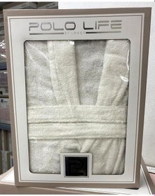 Resim Polo Life Kutulu Bamboo Tek Bornoz Şalyaka-krem Xl Beden Krem 