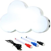 Resim Dolıty Yeniden Yazılabilir Gece Işığı Not Panoları Beyaz Beyaz 