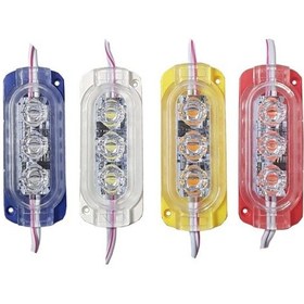 Resim 12 Volt 0.6 Watt Animasyonlu Çakar Modül Led 3 Ledli Kırmızı 