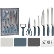 Resim Excellent Houseware 7 Parça Bıçak Seti - Beyaz 