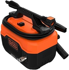 Resim Black + Decker 1300 Watt, 110 Bar Yatay Basınçlı Yıkama Makinesi, BEPW1300H-QS 