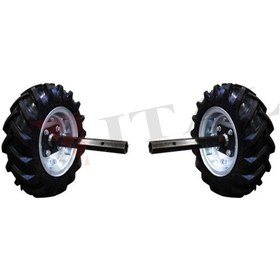 Resim Zebra Çapa Makinesi Dubleks Tekerlek Takımı 400/8 Aks 22mm 