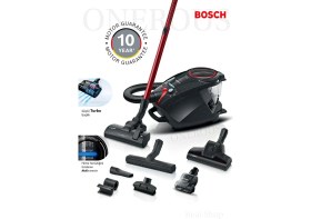 Resim Bosch Ecil Hayvan &turbo Başlık Güçlü Motor, Toz Torbasız Süpürge Hijyenik Temizlik-10 Yıl Motor Garantisi 