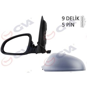 Resim Dış Dikiz Aynası Sol Astra J 09 Elektrikli Isıtmalı Astarlı Asferik 5 Fiş Vm-97 