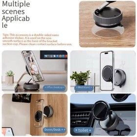 Resim Qifit 360 Derece Ayaralanabilir Vakumlu Manyetik Vantuz Telefon Montajı Serbest Telefon Tutucu 