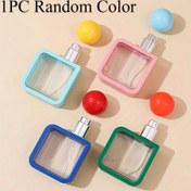 Resim Yeniden Doldurulabilir Seyahat Atomizer - Erkekler ve Kadınlar için Sızdırmaz Mini Şişe, 0.5fl.oz - El Çantaları ve Çantalar için Kompakt ve Taşınabilir, PVC-Free Plastik, Cilt Bakımı, Parfüm ve Esansiyel Yağlar için İdeal, Parfüm Seyahat Şişesi, Şık Tasarım, Şeffaf Pencere 