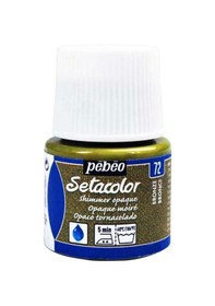 Resim Setacolor Opak Metalik Kumaş Boya 45ml Şişe - 72 Bronze No Color 