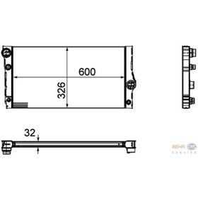 Resim BEHR Cr 1148 000p 17118615426 Bmw Tüm Araçlar Su Radyatörü F01/f02/f10/5.35i-7.40i 