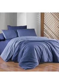 Resim Sarev Unitwill Mavi Tek Kişilik %100 Pamuk Nevresim Takımı 