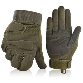 Resim SİNGLE SWORD L Haki Taktik Eldiven Askeri Eldiven Bisiklet Eldiveni 