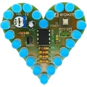 Resim Mingjin Shop 1 Mavi Stil Dıy Kiti Kalp Şekli Solunum Lambası Kiti Dc Solunum LED Paketi Kırmızı Beyaz Mavi Yeşil Öğrenme Için Dıy Elektronik Üretim (Yurt Dışından) 