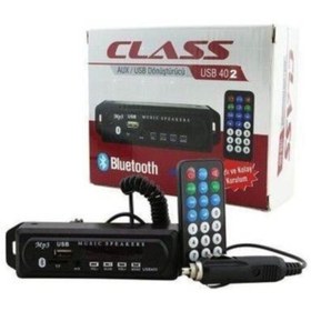 Resim Class Usb-402 Oto Teyp Çevirici Bord Usb/tf/fm/aux Bluetooth Konuşmalı Mikrofonlu 