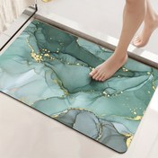 Resim 1 adet Diatom Çamuru Banyo Matı, Kaymaz Hızlı Kuruyan Zemin Halısı, 0.25 cm Kalınlık, Makine Yıkanabilir, Polyester %100, Dikdörtgen, Banyo, Yatak Odası, Mutfak, Çamaşır Odası için İdeal - Ev Kullanımı için Mükemmel Hediye 