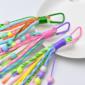 Resim Dopamin Tassel Anahtar Zinciri Lanyard, El Dokuma Spor Rüzgar Pendası, Cep Telefonları, Okul Çantaları ve Bagajlar için Uygun, Seyahatlerde Günlük Kullanım için 