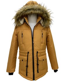 Resim Asortik Kids Unisex Çocuk Suni Kürklü Peluş Astarlı Çıkarılabilir Kapüşonlu Su Geçirmez Mont Kaban 