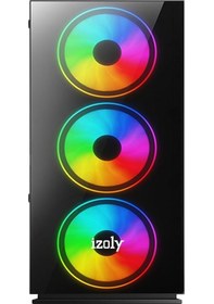Resim İzoly N12x Mega i5-3470 16 GB 1 TB HDD+256 GB SSD GT730 4 GB 24" Dos Masaüstü Oyuncu Bilgisayarı 