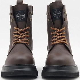 Resim Harley Davidson Dearie Erkek Bot Brown / Baskılı Deri 