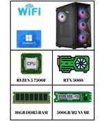 Resim RAMTECH EIGEN RTX 5060 8GB | R5 7500F | 16GB Ram | 500GB M2 NVME SSD Masaüstü Oyuncu Bilgisayarı 