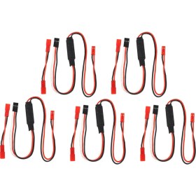 Resim Guiwuu 5x Vinç Ch3 Kontrol Hattı Paneli Uzaktan Kumanda Alıcı Kablosu 1/10 Rc Paletli Eksenel SCX10 Trx4 (Yurt Dışından) 