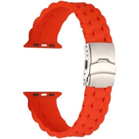 Resim Teknocep Watch Ultra 49mm Kordon Krd-72 Uyumlu Strap Kayış Clo- Turuncu 