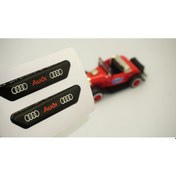 Resim Audi Logo Çamurluk Yanı Ve Ayna Metalize Damla Desen 3M Logo Arma 