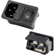 Resim Powermaster Ic-214a-s C14 Power Soket Erkek Anahtarlı+fuseli Kulaksız Ul Sertifikalı-179394 
