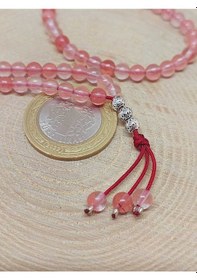 Resim Gül Kuvars Taşı 99luk Tesbih 4mm 45212 Çok Renkli 
