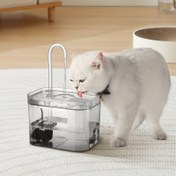 Resim 1.5L Kedi Su Fıskiyeli Su Fıskiyeli Su Sistemi - Şeffaf, Sessiz ve Taze Su Kediler ve Kediler için, Ev ve Seyahat için İdeal, Yavru Kedi Su Fıskiyeli Su Sistemi, Modern Kedi Fıskiyeli Su Sistemi, Batarya Olmadan USB Güçlü Fıskiyeli Su Sistemi 