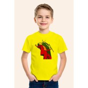 Resim Karya ButikJoker Baskılı Sarı Çocuk T-Shirt Tişört 2 