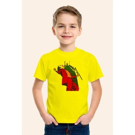 Resim Karya ButikJoker Baskılı Sarı Çocuk T-Shirt Tişört 2 