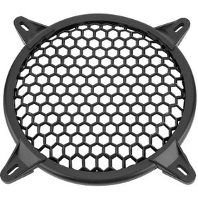 Resim 12 İnç Hoparlör Izgara Kapağı Araba Ses Plastik Örtü Kapak Woofer Hoparlör Modifikasyonu Koruma Koruması 12 İnç 