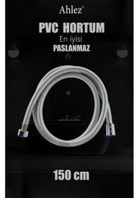 Resim Ahlez Arya Duş Başlığı ve Pvc Duş Hortumlu Duş Takımı Krom 