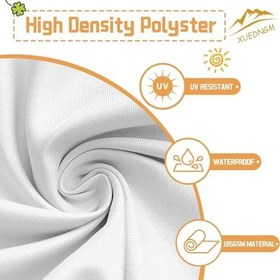 Resim Güneş Tente Güneş Tente Su Geçirmez 60 x 300 cm UV Koruması, Güneş Tentesi, Dayanıklı, Halat Güneş Koruması Gölgelik Tente Su Geçirmez Gölge Tente, Balkon, Bahçe, Beyaz 