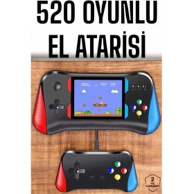 Resim Eco Lounge Gamepad Joystick 500 Oyunlu Retro Oyun Konsolu Tv Bağlantı Özellikli 2 Kişilik Destekli 